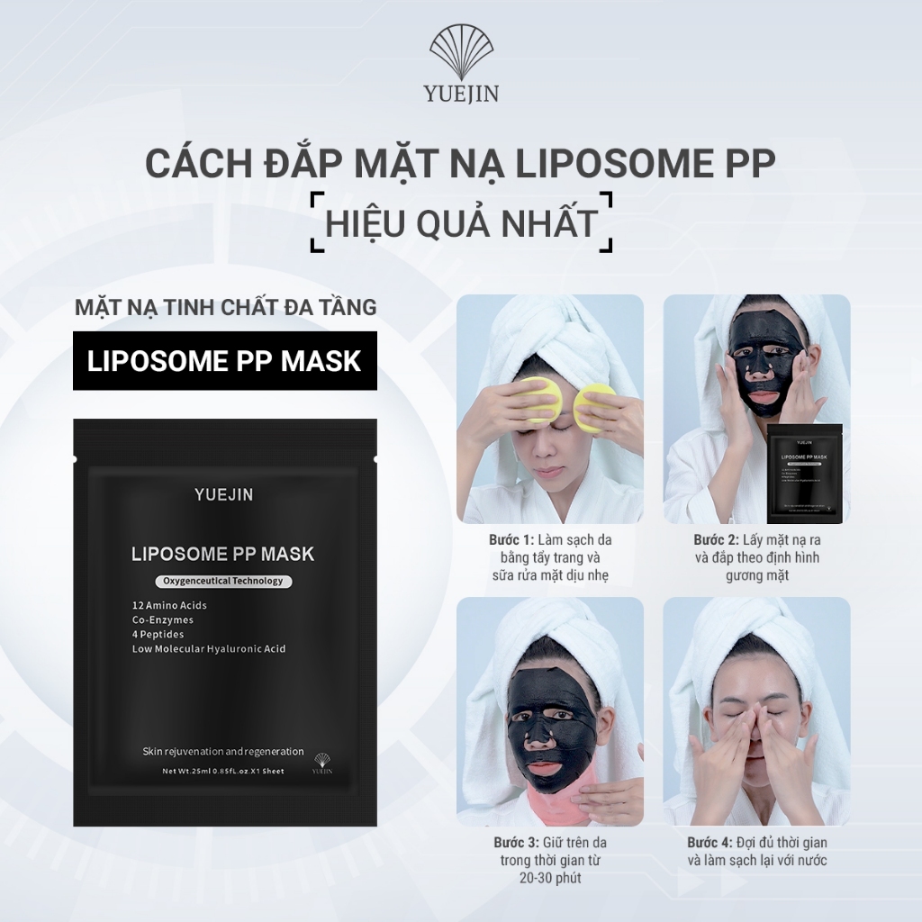 Mặt Nạ Tái Tạo Đa Tầng Làn Da YUEJIN Liposome PP Mask Nuôi Dưỡng Tế Bào, Phục Hồi Nhanh, Cấp Ẩm