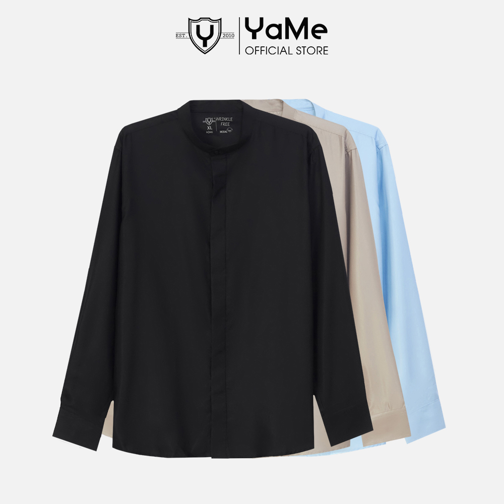 Áo Sơ Mi Nam Tay Dài Thời Trang Thương Hiệu Y2010 WRINKLE FREE 03 22463 |YaMe|