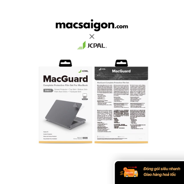 Dán 5in1 MacBook Pro 16-inch (2019) JCPAL - Màu xám/bạc