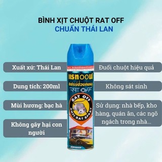 [ JUNHEE AUTH ] Bình xịt đuổi chuột RAT OFF Thái Lan