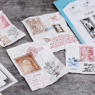 Dấu trong suốt clear stamp trang trí planner link 2
