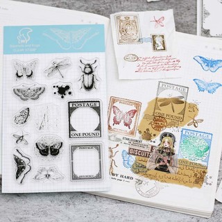 Dấu trong suốt clear stamp trang trí planner link 2