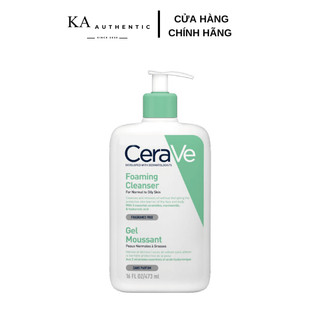 Sữa Rửa Mặt CERAVE Dành Cho Da Dầu Foaming Facial Cleanser Normal to Oily Skin Value Size