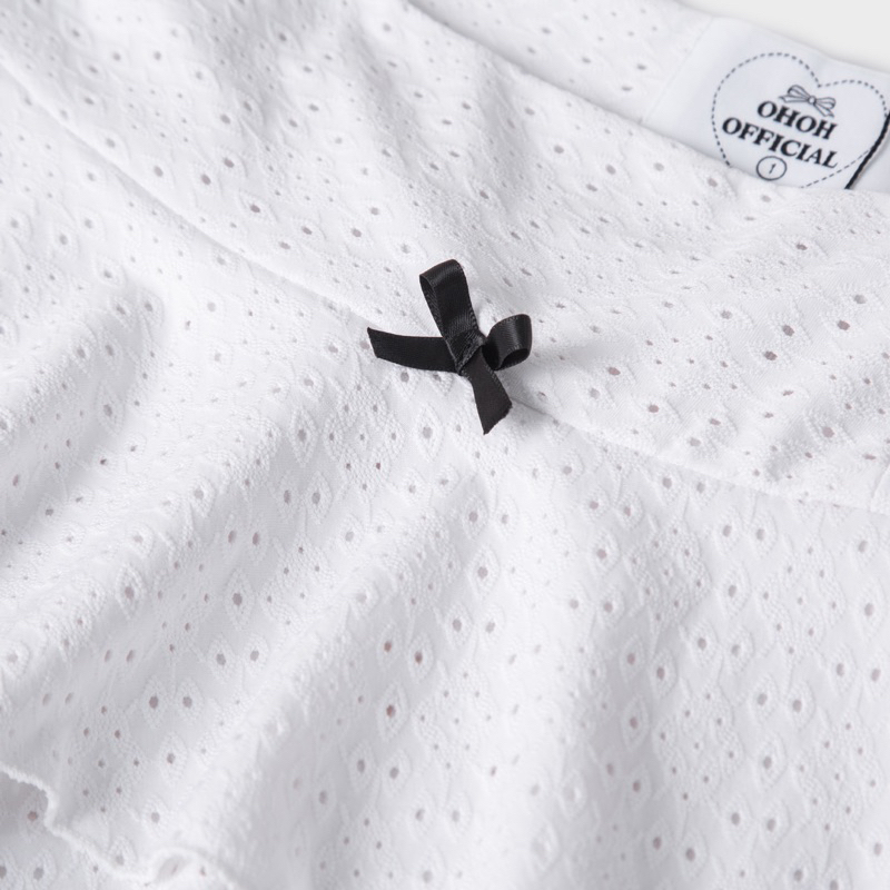 Chân váy xoè tầng đính nơ OHOH