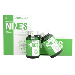 Nines beauty viên uống trắng da mờ nám nines beauty 9 ngày đẹp chính hãng hộp 30 viên