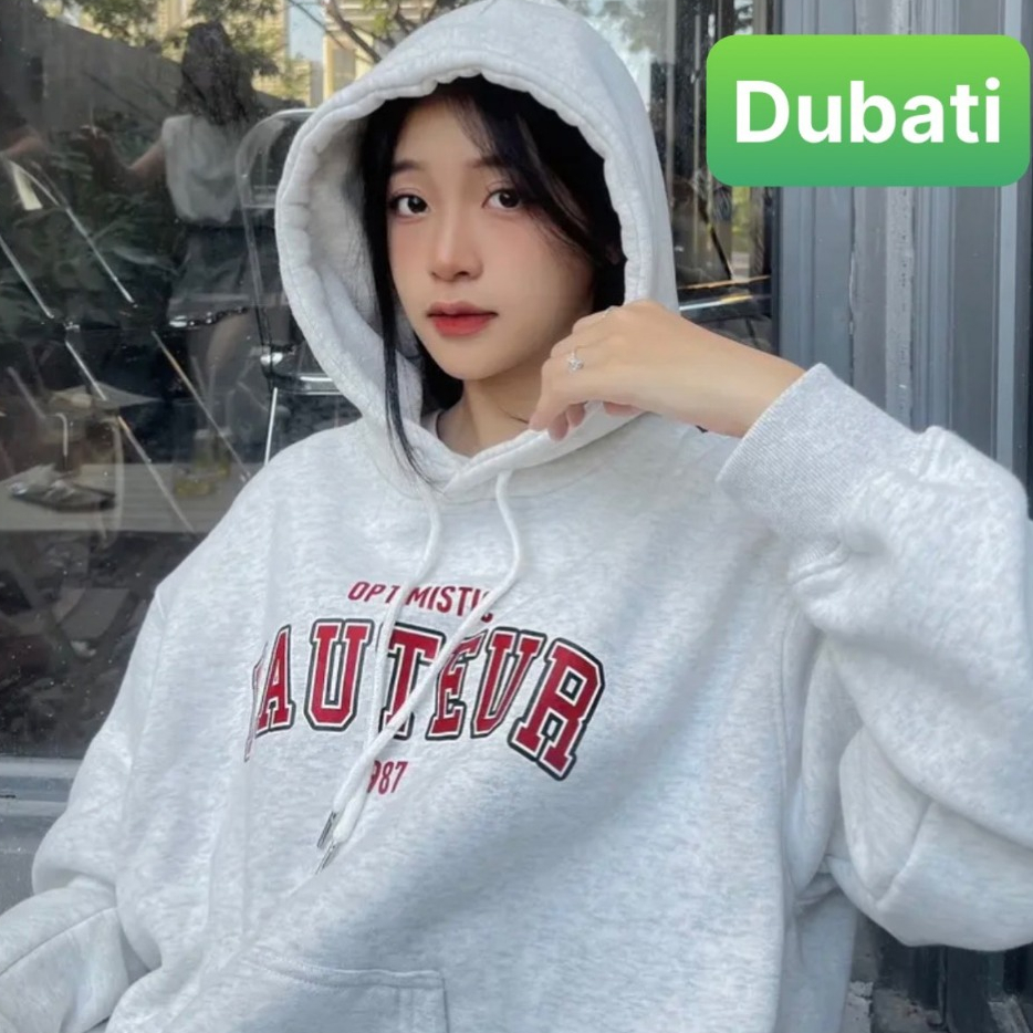 ÁO KHOÁC NAM NỮ UNISEX HOODIE XÁM TIÊU HAUT CHẤT NỈ CAO CẤP HOT TREND - DUBATI FASHION