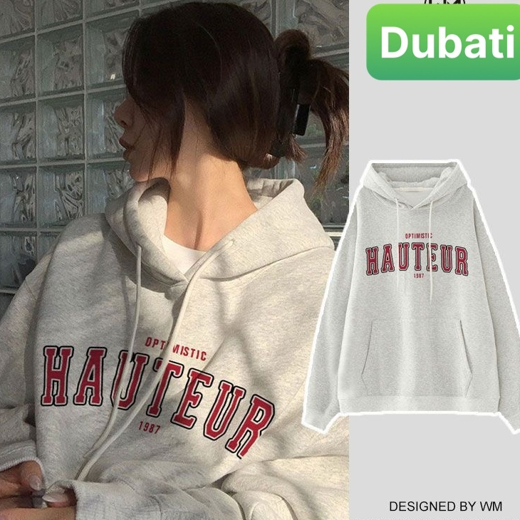 ÁO KHOÁC NAM NỮ UNISEX HOODIE XÁM TIÊU HAUT CHẤT NỈ CAO CẤP HOT TREND - DUBATI FASHION