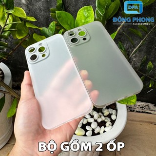 Combo 2 Ốp Lưng Trong Nhám Unibody iPhone 15 Pro Max Siêu Mỏng