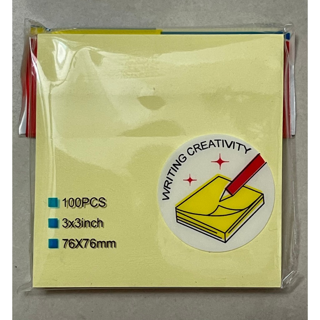 Giấy ghi chú, giấy note, giấy ghi nhớ vàng kích thước 3x2, 3x3, 3x4, 3x5 xấp 100 tờ