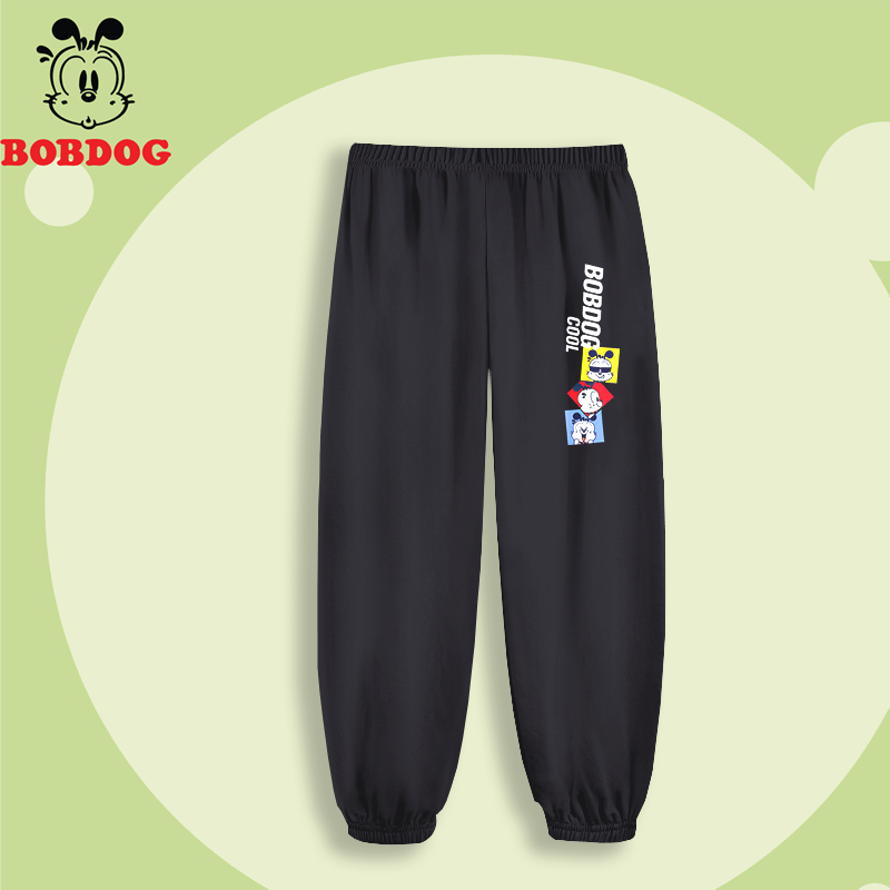 Quần dài bé trai BOBDOG 2023 vải thun cotton cho bé dáng jogger thể thao năng động cá tính