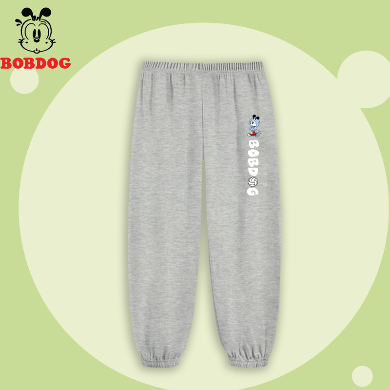 Quần dài bé trai BOBDOG 2023 vải thun cotton cho bé dáng jogger thể thao năng động cá tính