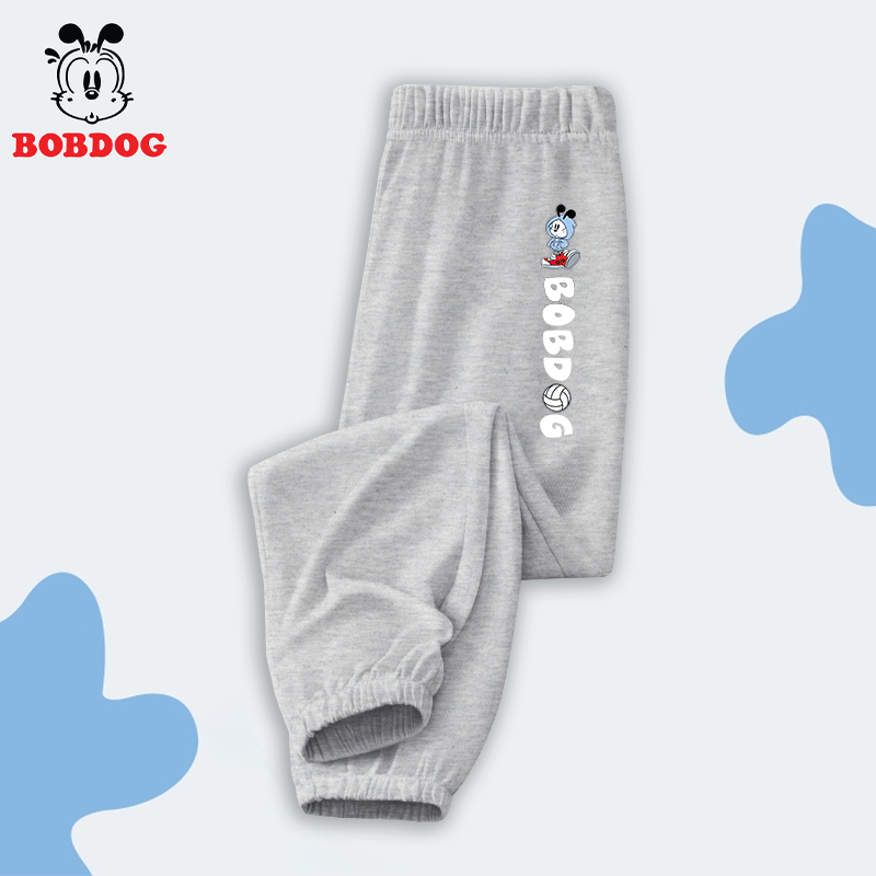 Quần dài bé trai BOBDOG 2023 vải thun cotton cho bé dáng jogger thể thao năng động cá tính