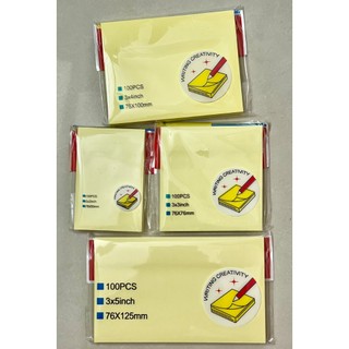 Combo 120 xấp giấy note, giấy ghi chú 3x2 kích thước 76x50mm