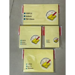 Giấy ghi chú vàng 3x2,3x3,3x4,3x5, giấy note vàng, giấy ghi chú