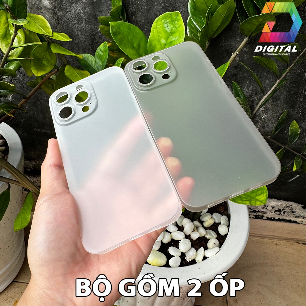 Combo 2 Ốp Lưng Trong Nhám Unibody iPhone 15 Pro Max Siêu Mỏng