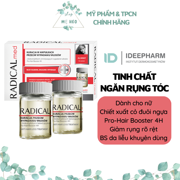Tinh chất mọc tóc Radical Med chiết xuất cỏ đuôi ngựa giúp ngăn ngừa tóc gãy rụng & nuôi dưỡng tóc giúp tóc mọc nhanh