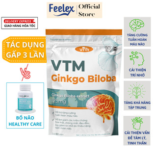 Viên uống bổ não VTM Ginkgo Biloba 60 viên