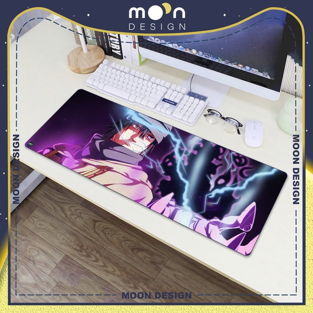 Miếng Lót Chuột Gaming in hình Anime Boruto Naruto The Movie - Sasuke Pad Decor bàn làm việc size Tròn 25/35/21x26/25x31