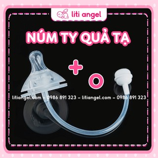 Núm ti tập hút bình sữa cổ rộng pigeon, moyuum... giúp bé bú mọi tư thế