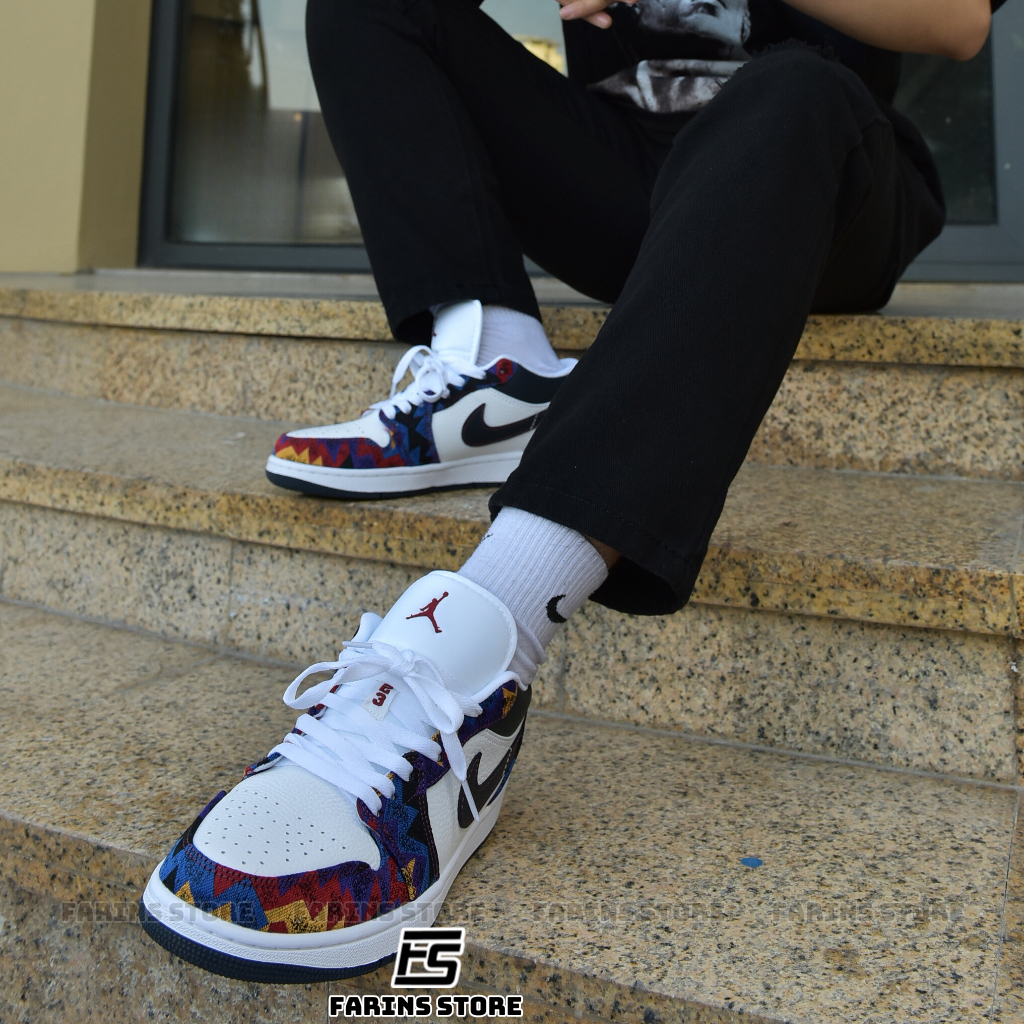 Giày Air Jordan 1 Low SE Nothing But Net CZ8659-100 Auth Cho Nam Nữ, Jordan 1 Low Real Fullbox Farins Store