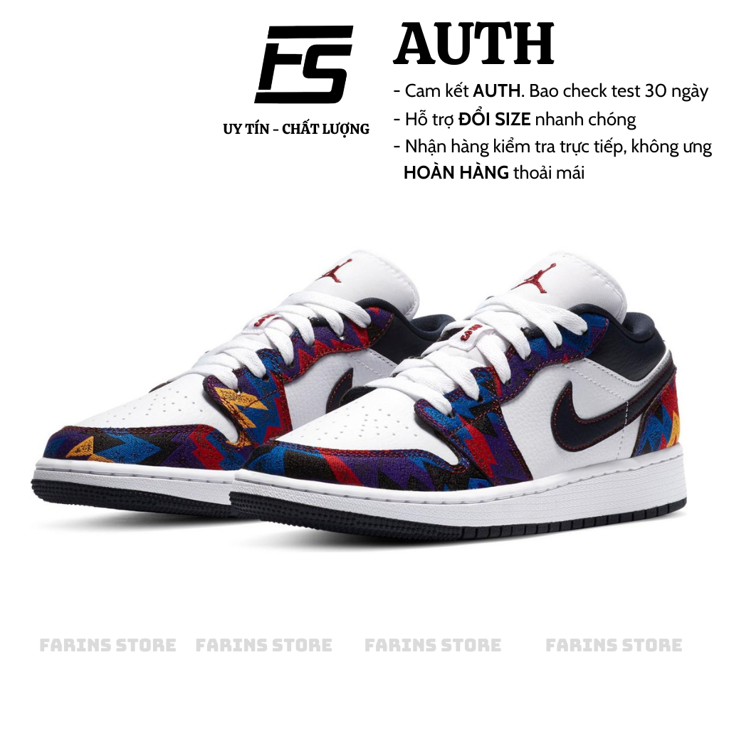 Giày Air Jordan 1 Low SE Nothing But Net CZ8659-100 Auth Cho Nam Nữ, Jordan 1 Low Real Fullbox Farins Store