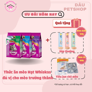 Thức ăn mèo Hạt Whiskas đủ vị cho mèo trưởng thành