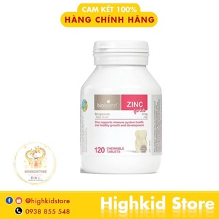 Viên bổ sung kẽm zinc bioisland úc 90 viên cho bé