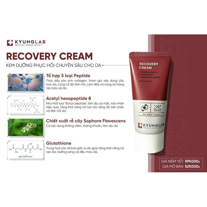 Kem dưỡng Kyunglab phục hồi, dưỡng trắng cấp ẩm căng bóng da