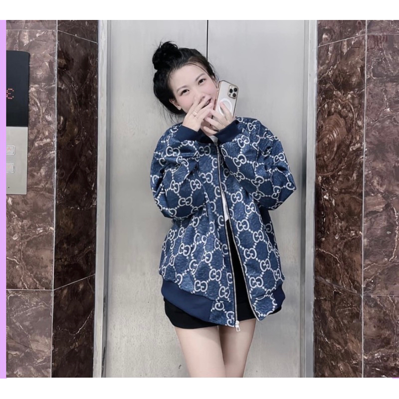 Áo bomber GG xanh Haiphuc