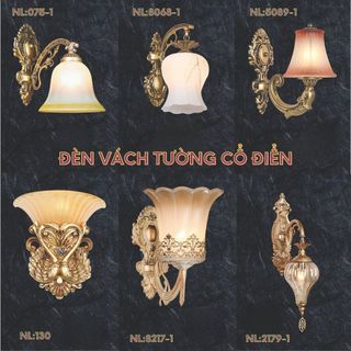 Đèn vách tường cổ điển, đèn tường phòng ngủ, đèn tường giá rẻ nl:075-1, nl:8068-1, nl:5089-1, nl:130, nl:8217-1, nl21791