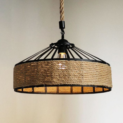 Đèn thả MONSKY DOTA D40cm dây thừng kim cương, size 30cm dây xích kèm bóng LED