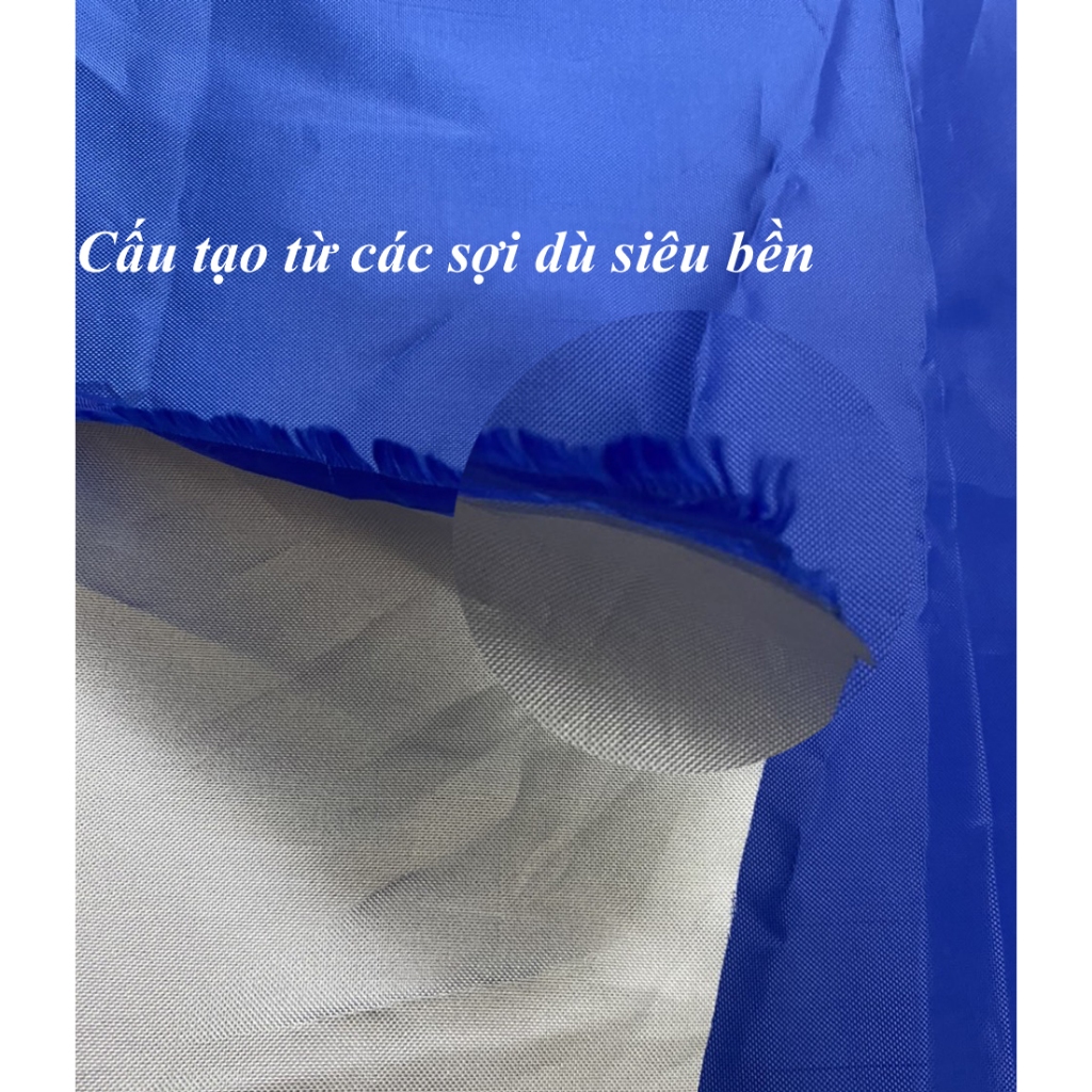 Túi vệ sinh máy lạnh Xanh dương dầy nặng Miệng 1.7m vải dù cao cấp tráng nhũ bạc không bám nước
