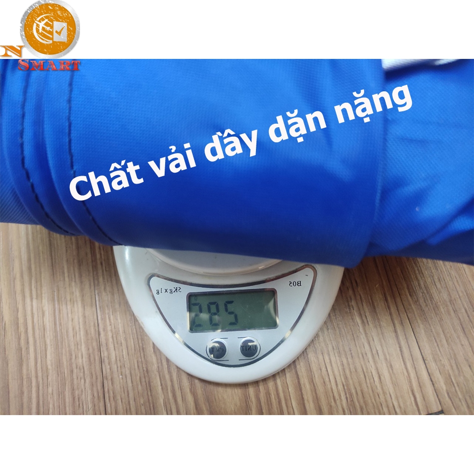 Túi vệ sinh máy lạnh Xanh dương dầy nặng Miệng 1.7m vải dù cao cấp tráng nhũ bạc không bám nước