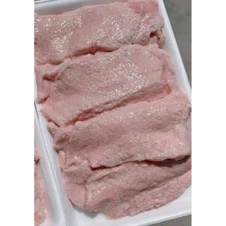 Vú heo tươi chưa ướp. hộp 500g.