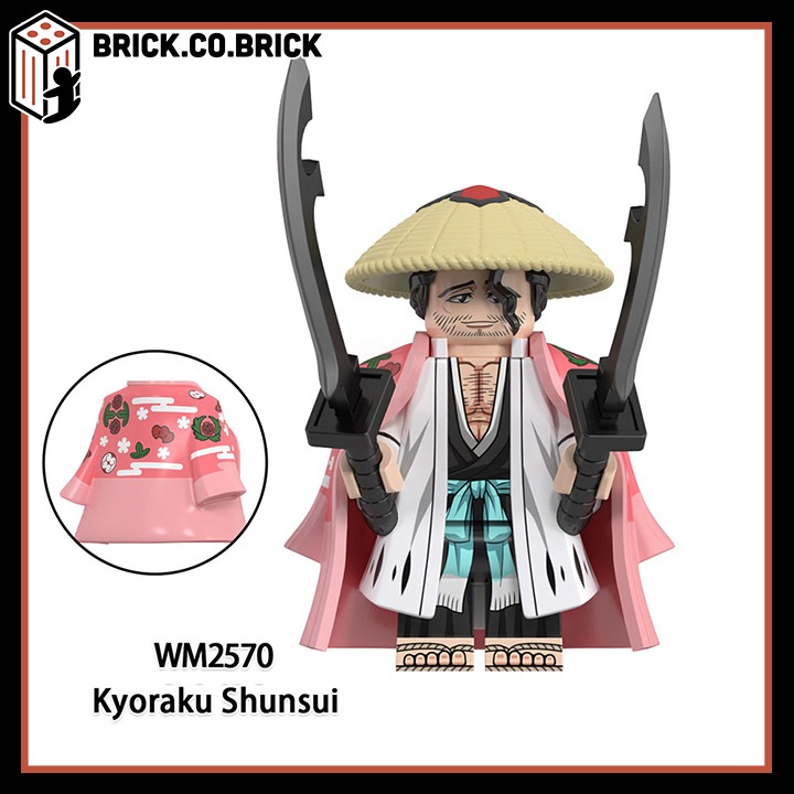 Bleach Đồ Chơi Lắp Ráp Anime Zaraki Kenpachi Kurosaki Ichigo Minifigure Mô hình Nhân vật Sứ Giả Thần Chết WM6164