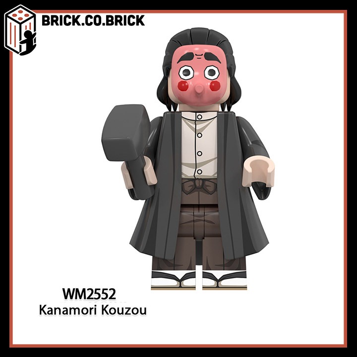 Demon Slayer Kimetsu no Yaiba Đồ chơi lắp ráp Phim hoạt hình Inosuke Kamado Tanjiro Minifigure Mô hình Thanh Guom Diệt