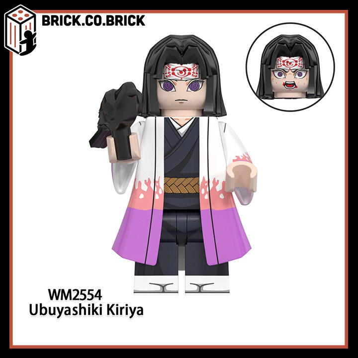 Demon Slayer Kimetsu no Yaiba Đồ chơi lắp ráp Phim hoạt hình Inosuke Kamado Tanjiro Minifigure Mô hình Thanh Guom Diệt