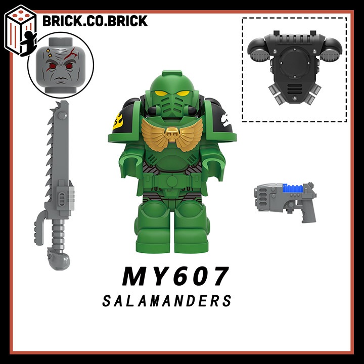 Warhammer Đồ chơi Lắp ráp Raven Vệ Kỳ giông Thép Tay Sói Mô hình Quân đội 40K MY606-MY610