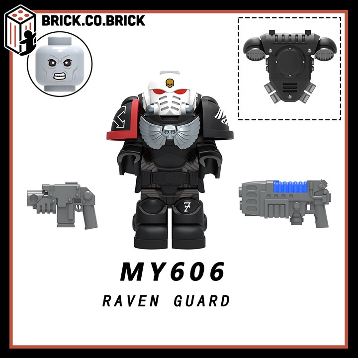 Warhammer Đồ chơi Lắp ráp Raven Vệ Kỳ giông Thép Tay Sói Mô hình Quân đội 40K MY606-MY610