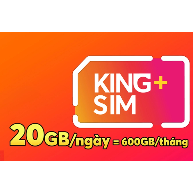 Sim 4G Vietnamobile King Plus Miễn phí 600Gb/Tháng, Tặng sẵn 100.000Đ, Miễn phí gọi nội mạng