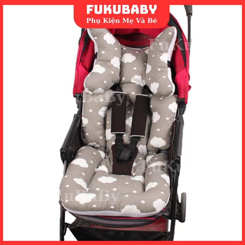 LXD49-Lót xe đẩy 3 tư thế, xe đẩy 2 ,chiều cho bé