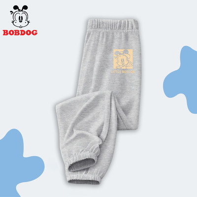 Quần dài bé trai BOBDOG, quần thun cotton dáng jogger thể thao năng động in hình cute cho bé