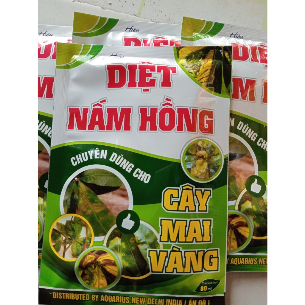 Diệt Sạch Nấm Hồng - Chuyên Dùng Cho Cây Mai Vàng Gói 80ml