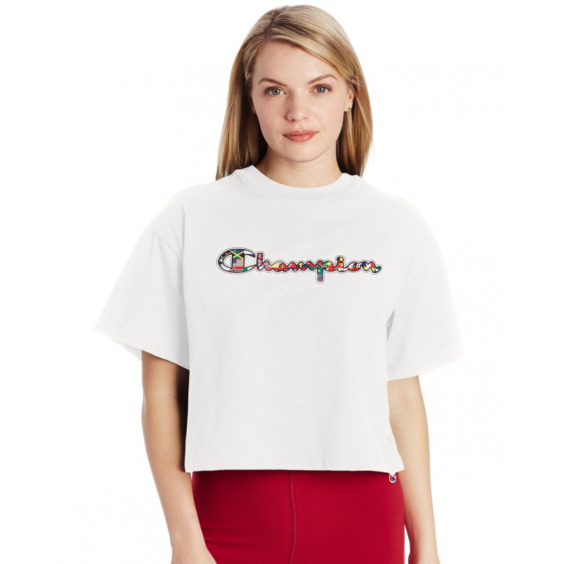 Áo phông cropped tee Champion nữ