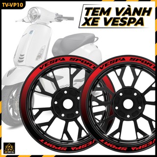 Tem vành phản quang dán xe vespa gradient | tv-vp10 | decal vành mâm vespa sprint primavera lx chống xước