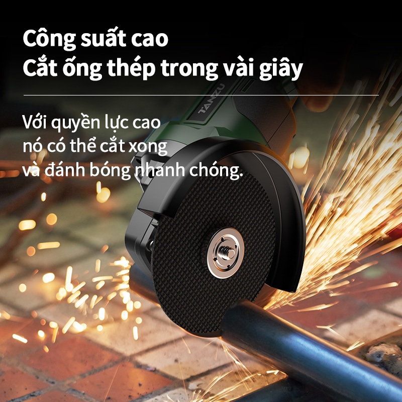 🔥Có hàng🔥Tanzu TZ-J-980 Máy cắt cầm tay không chổi than dùng pin 21V máy mài pin 8000ah thời lượng pin siêu dài