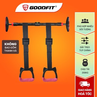 Vòng treo đu xà đơn trẻ em Gymnastic rings GoodFit kháng lực chịu tại 200kg, dây treo tùy chỉnh GF002E