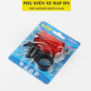 Đèn hậu cánh bướm 5 bóng LED khi đi xe đạp