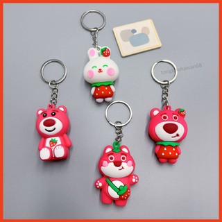 Móc khoá gấu dâu lotso xinh xắn nhiều mẫu dễ thương lựa chọn