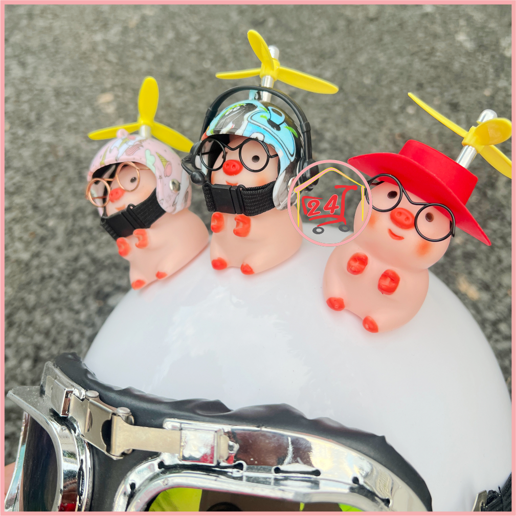 Phiên Bản Đặc Biệt. Heo dán mũ bảo hiểm, kèm miếng dán, kính, tai nghe. Dán mũ bảo hiểm, dán xe, dán ô tô. PHIÊN BẢN DÁN